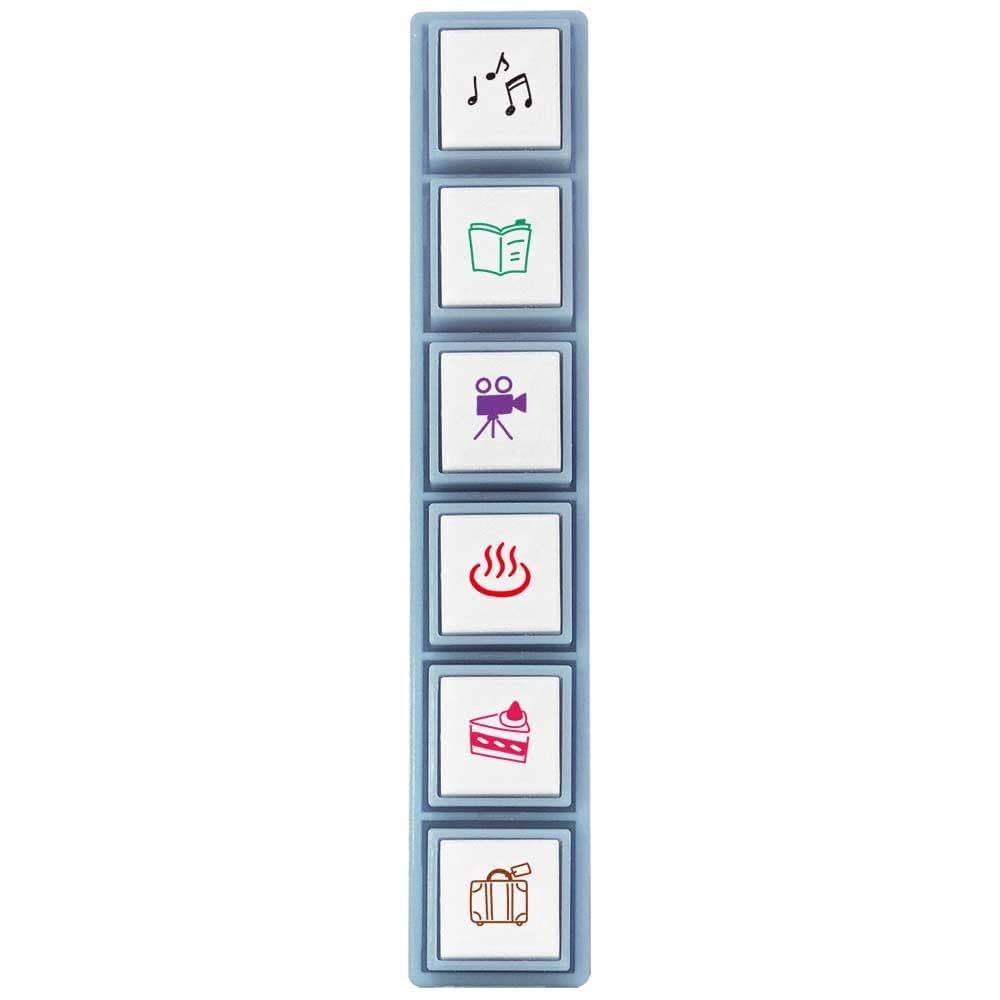 ぱぴぷープロフ必読 Amazon.co.jp: こどものかお スタンプ Nブルーナポチッと